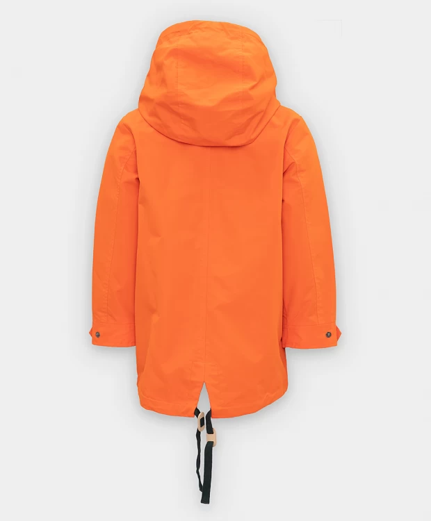 фото Оранжевая ветровка button blue (116)