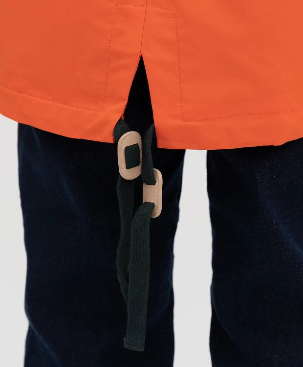 фото Оранжевая ветровка button blue (116)