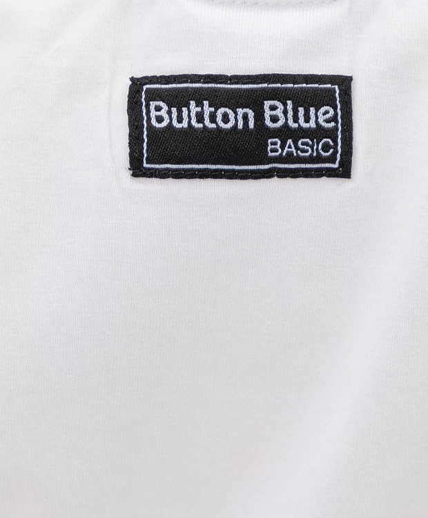 Белая футболка Button Blue (134), размер 134 Белая футболка Button Blue (134) - фото 3