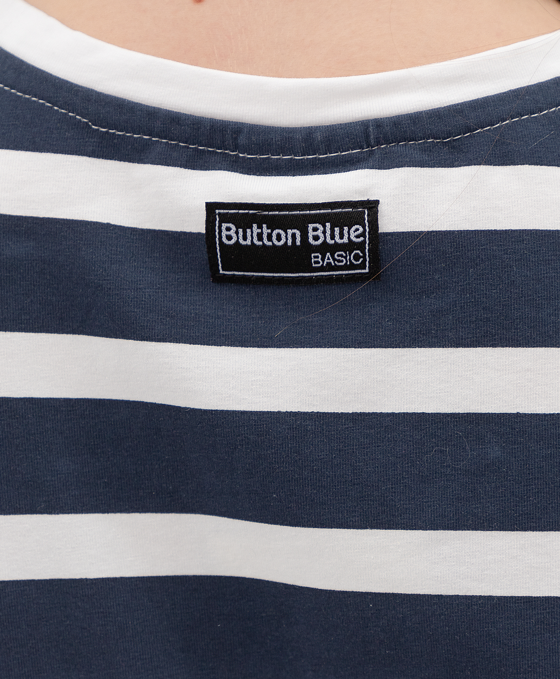 Черная футболка Button Blue 121BBGB12011005, размер 116, цвет черный - фото 3
