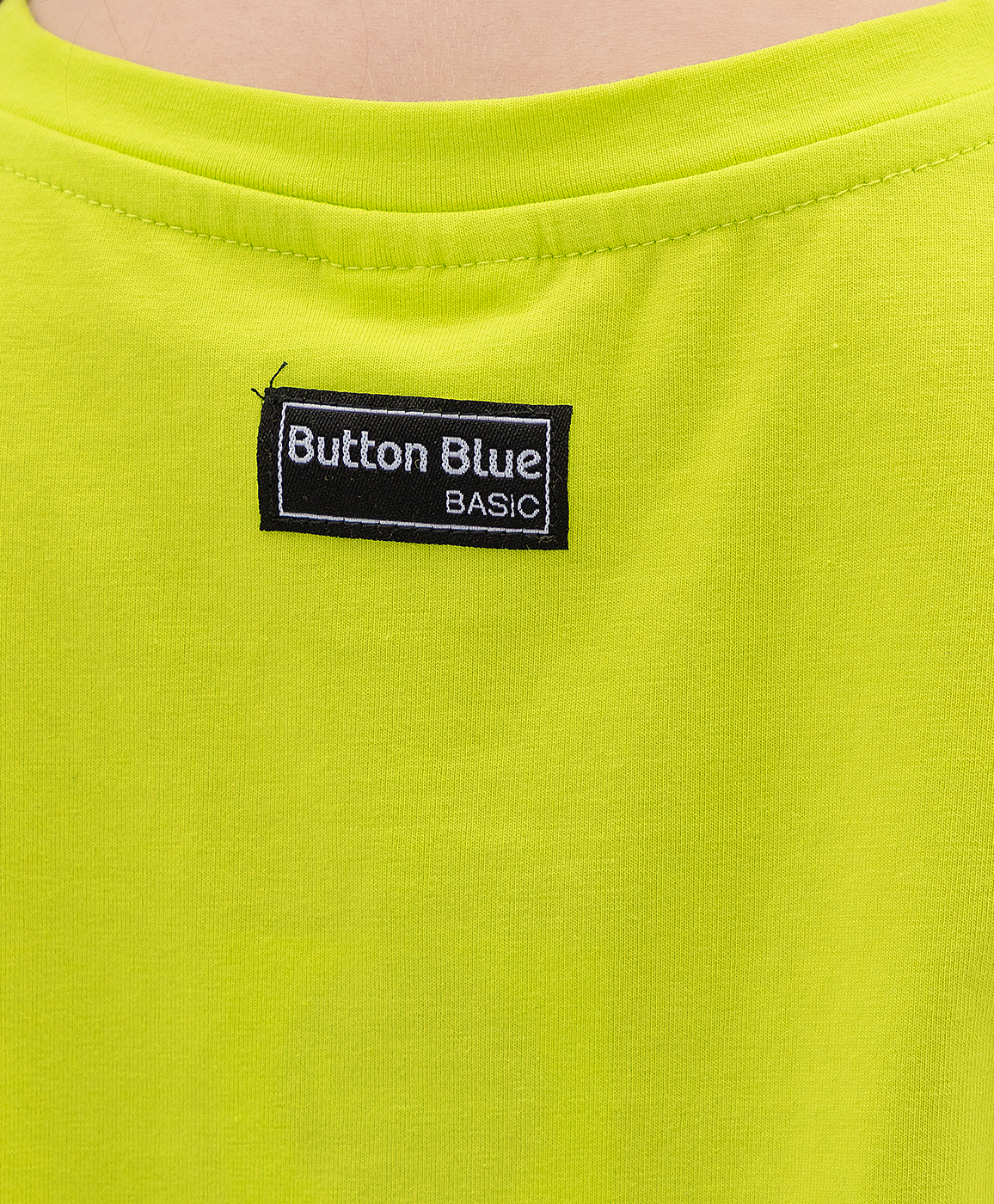 Салатовая футболка Button Blue 121BBGB12015500, размер 152, цвет салатовый - фото 3