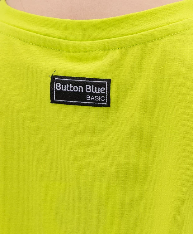 Салатовая футболка Button Blue (128), размер 128 Салатовая футболка Button Blue (128) - фото 3