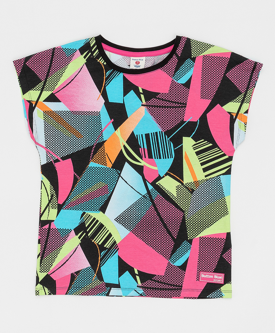 фото Розовая футболка button blue