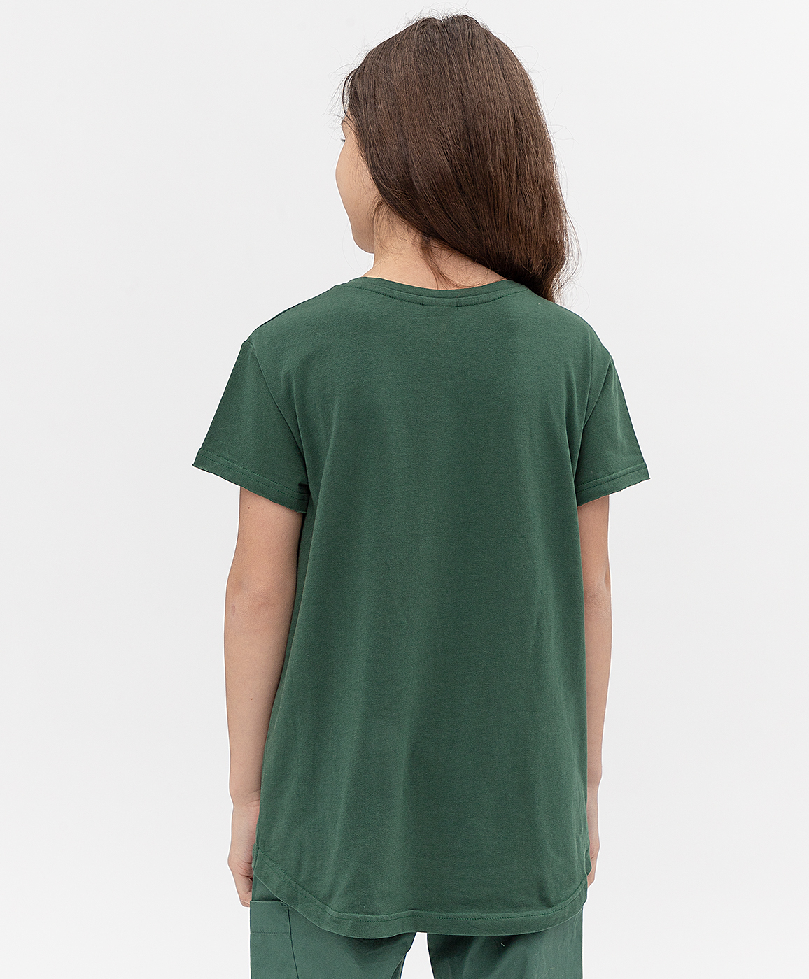 фото Зеленая футболка button blue