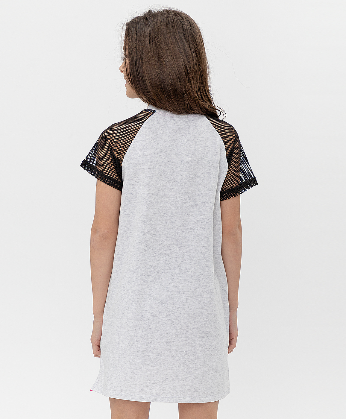 фото Серое платье button blue