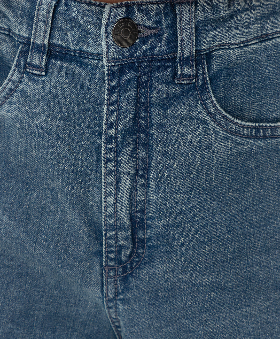 фото Синие брюки button blue