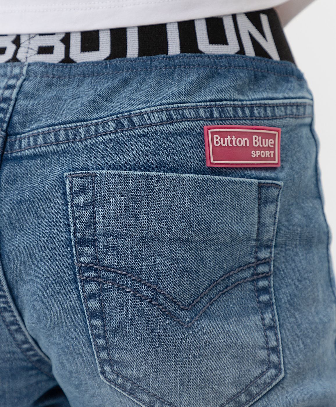фото Синие брюки button blue