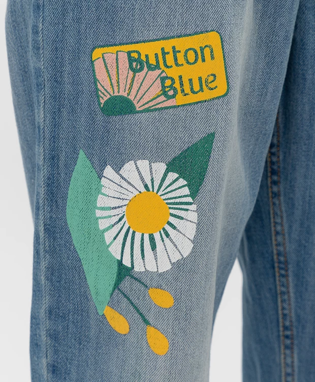 фото Синие брюки button blue (158)
