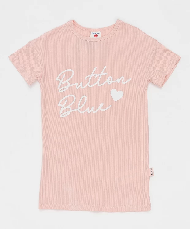 Розовая ночная сорочка Button Blue