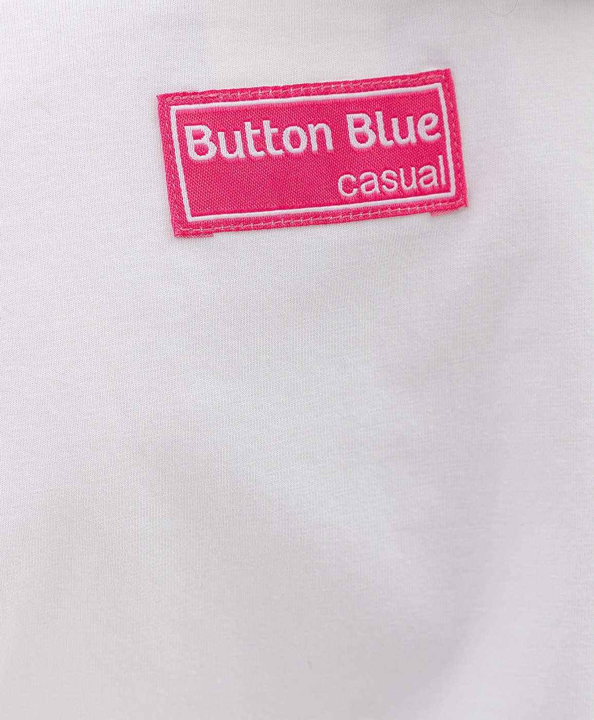 фото Белая футболка button blue