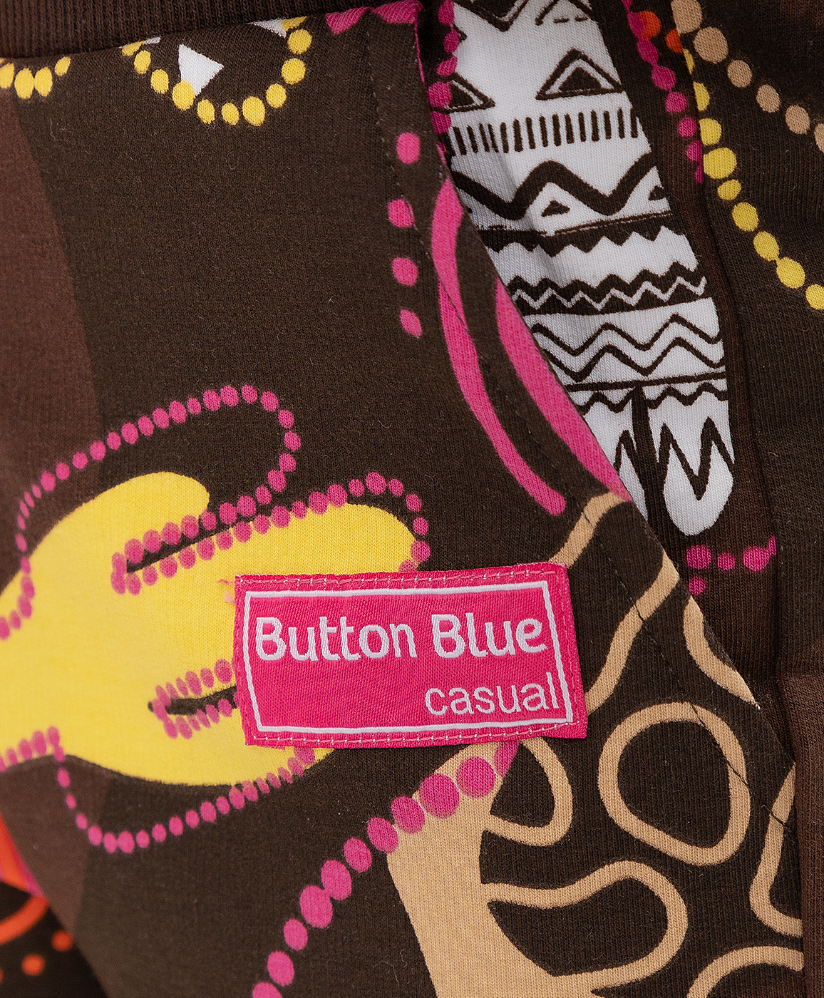 Коричневые брюки Button Blue 121BBGMC56060814, размер 122, цвет коричневый на резинке - фото 5