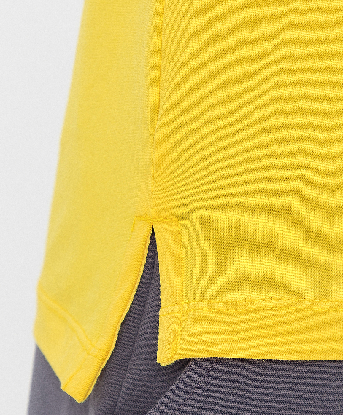 фото Футболка желтая button blue