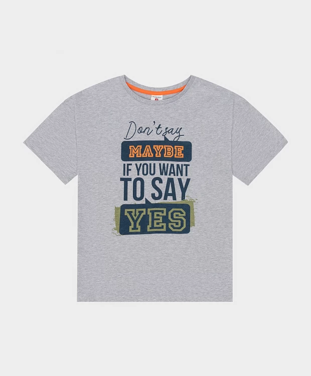 фото Футболка серая button blue (134)