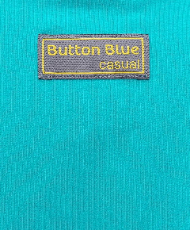 фото Футболка зеленая button blue (140)