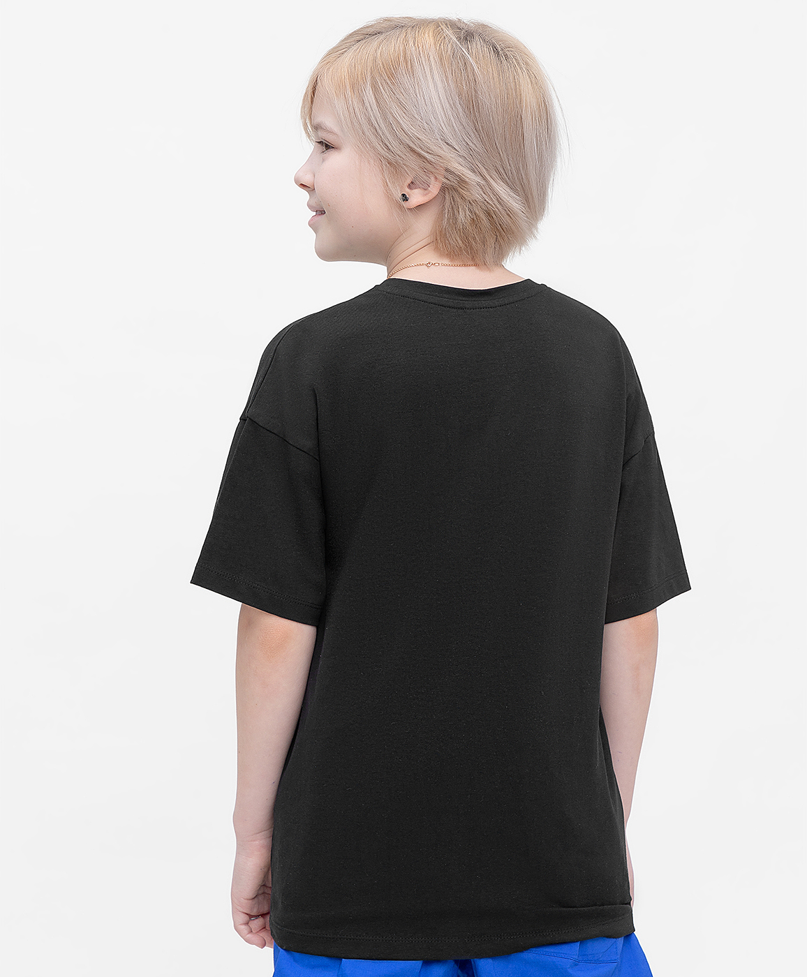 фото Футболка черная button blue