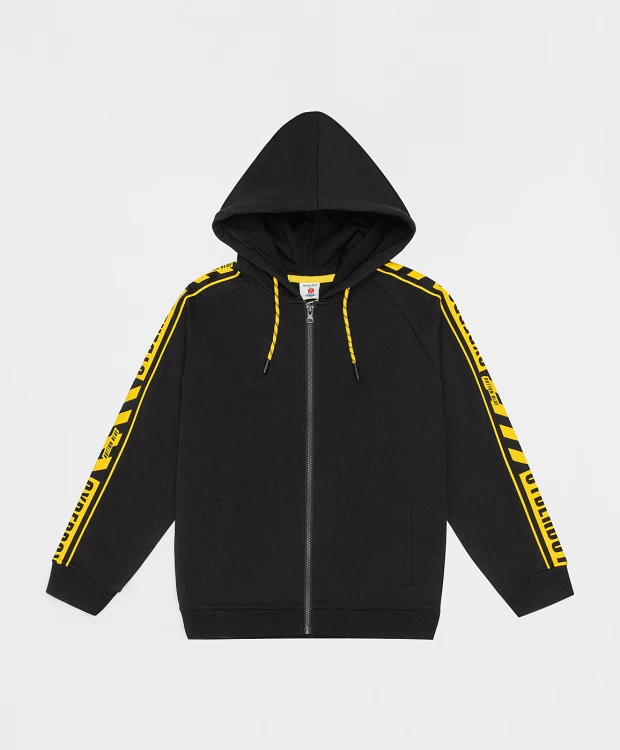 фото Толстовка черная button blue (140)