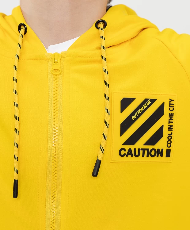 фото Толстовка желтая button blue (146)