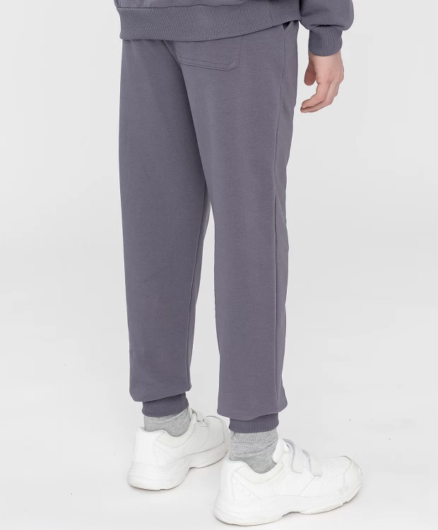 фото Брюки из футера серые button blue (140)