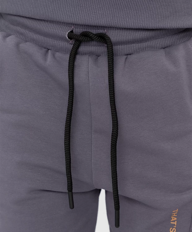 фото Брюки из футера серые button blue (140)