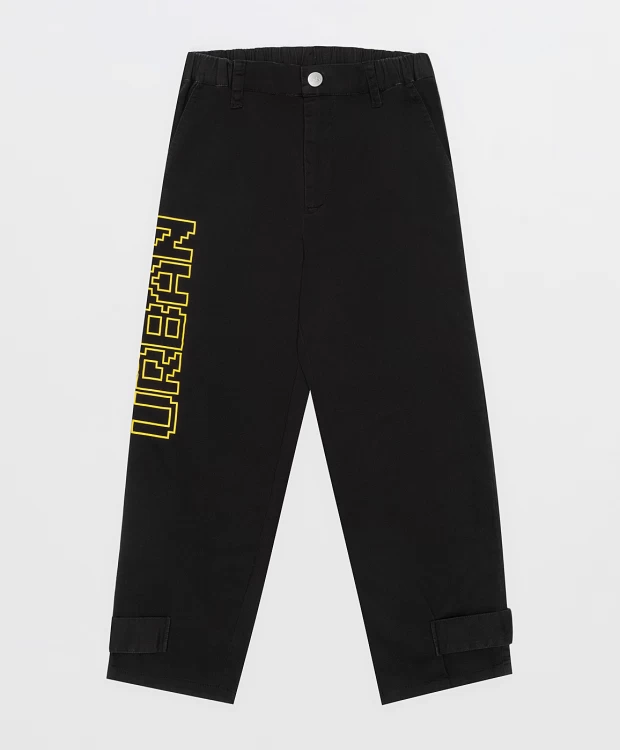 фото Брюки черные button blue (152)