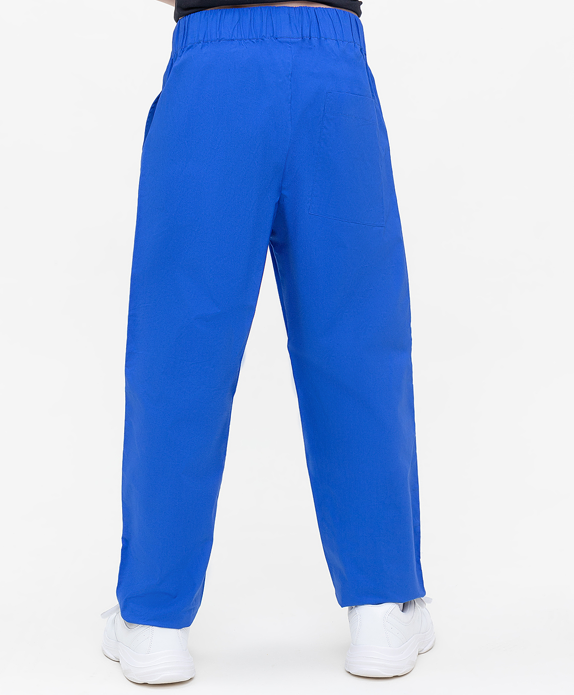 фото Брюки с крупным принтом синие button blue