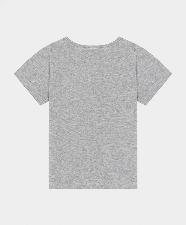 фото Футболка серая button blue (110)