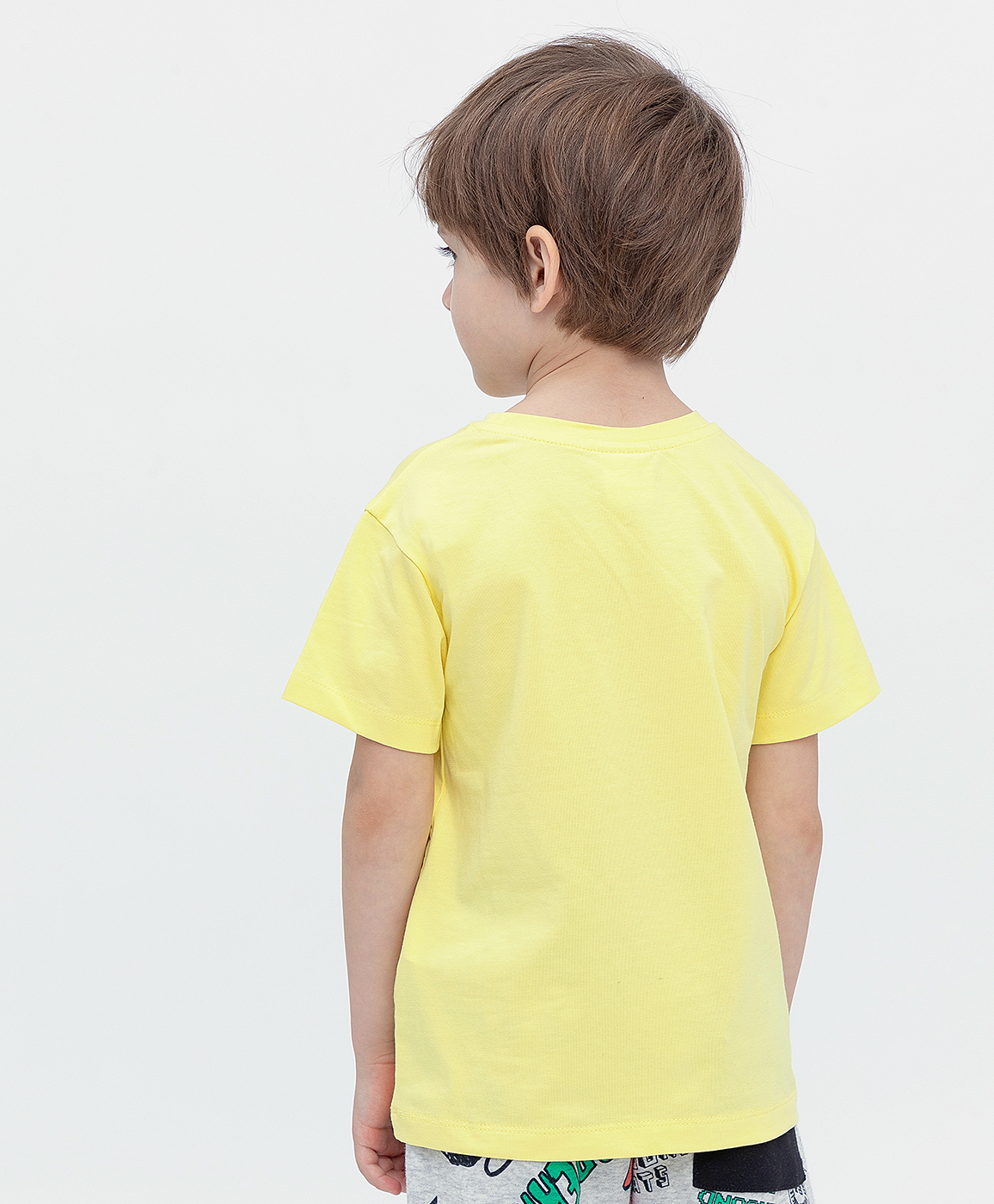 фото Футболка желтая button blue