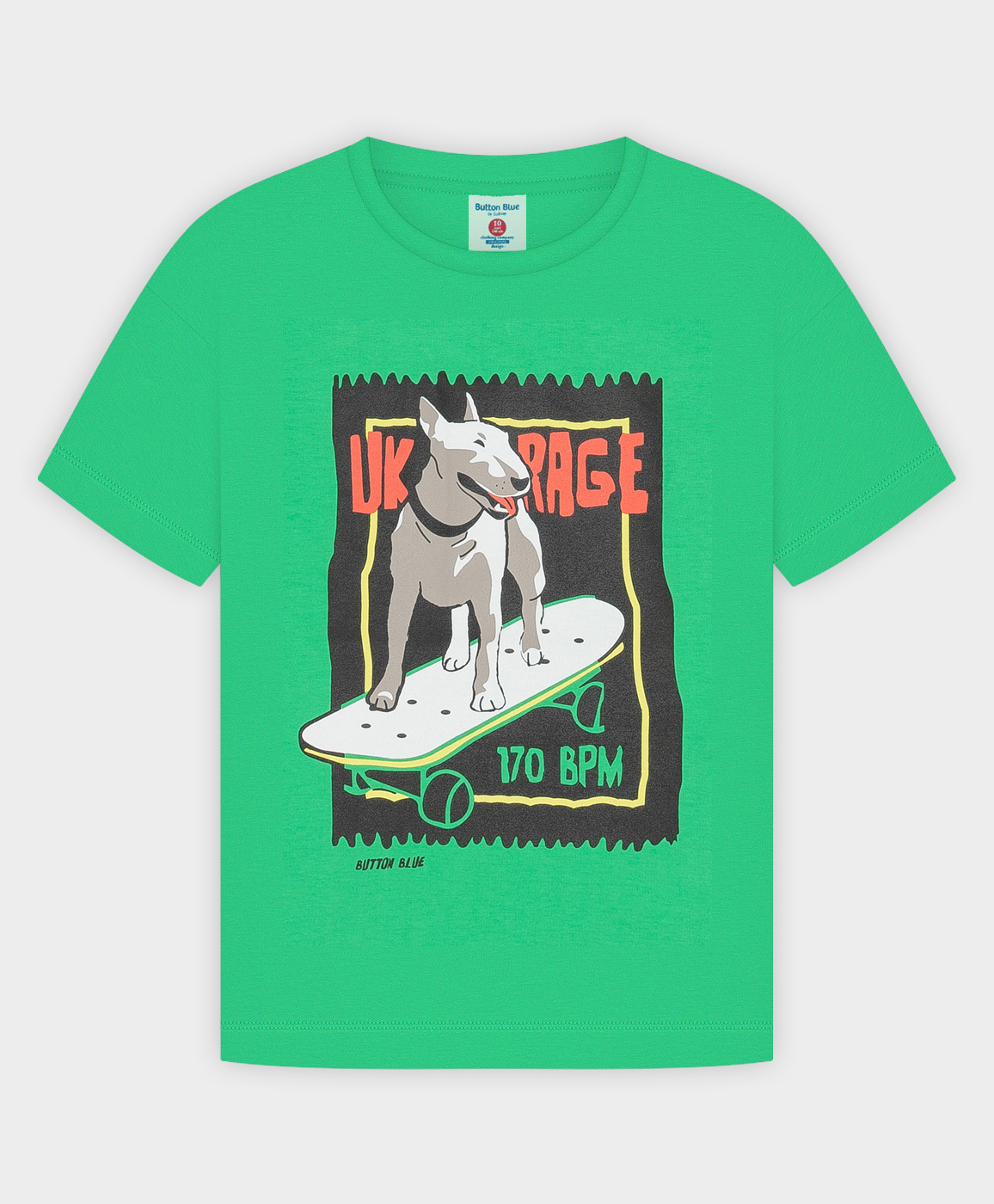 фото Футболка зеленая button blue