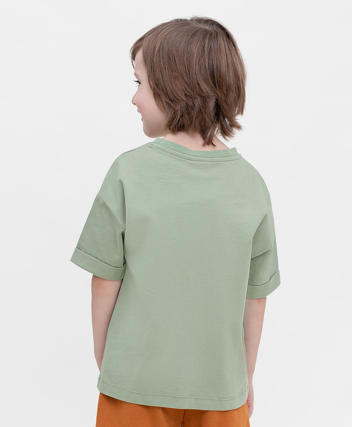 фото Футболка зеленая button blue