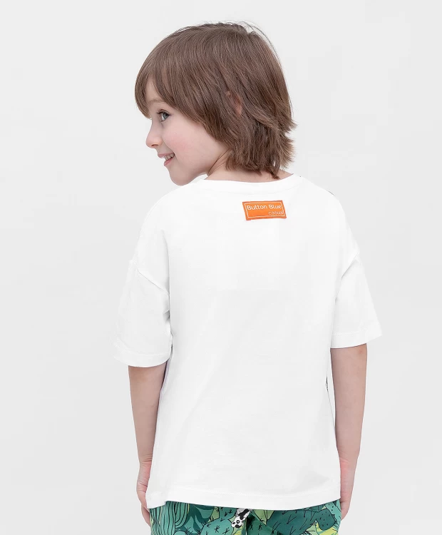 фото Футболка белая button blue (98)