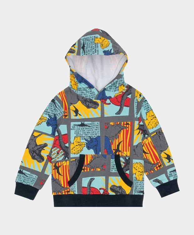 фото Худи с принтом button blue (122)