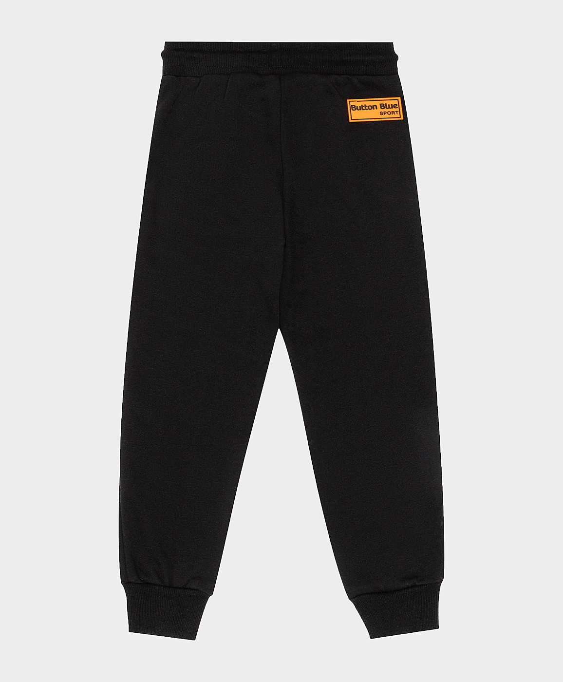 фото Брюки из футера черные button blue