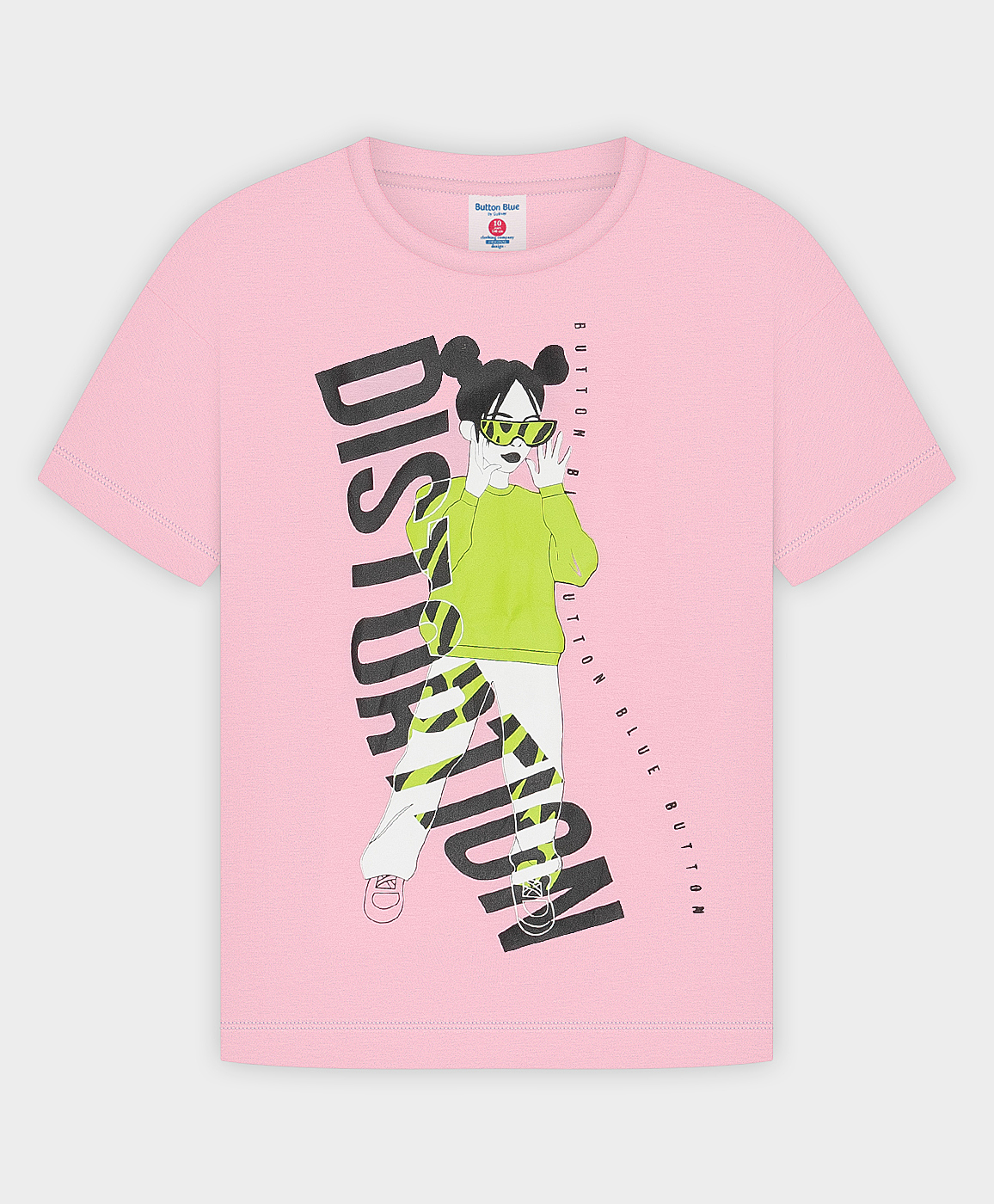 фото Футболка розовая button blue