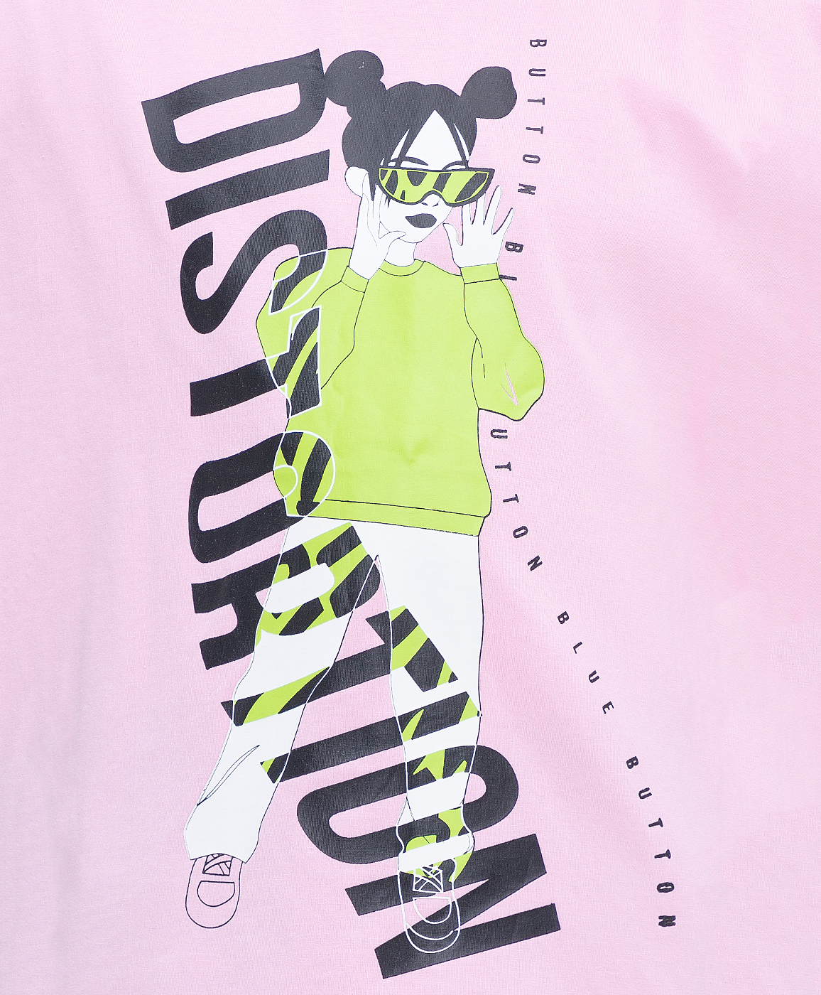 фото Футболка розовая button blue