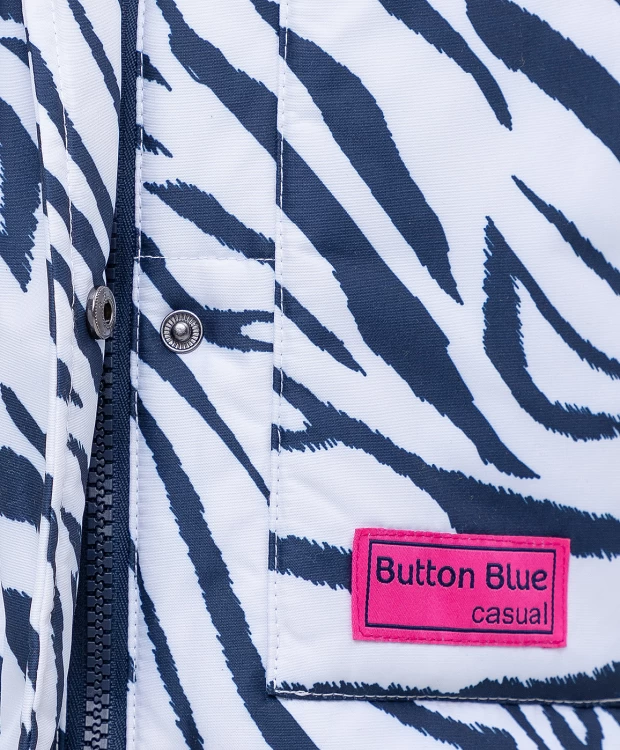 фото Жилет с анималистичным принтом button blue (152)