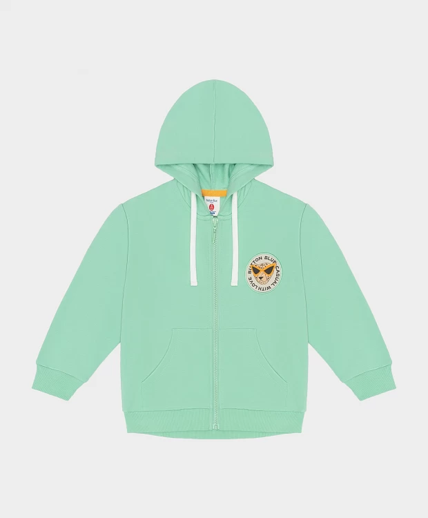 фото Толстовка мятная button blue (110)
