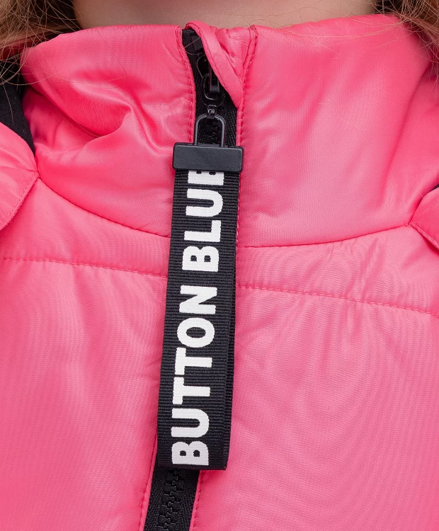 Куртка демисезонная розовая Button Blue (128), размер 128 Куртка демисезонная розовая Button Blue (128) - фото 3