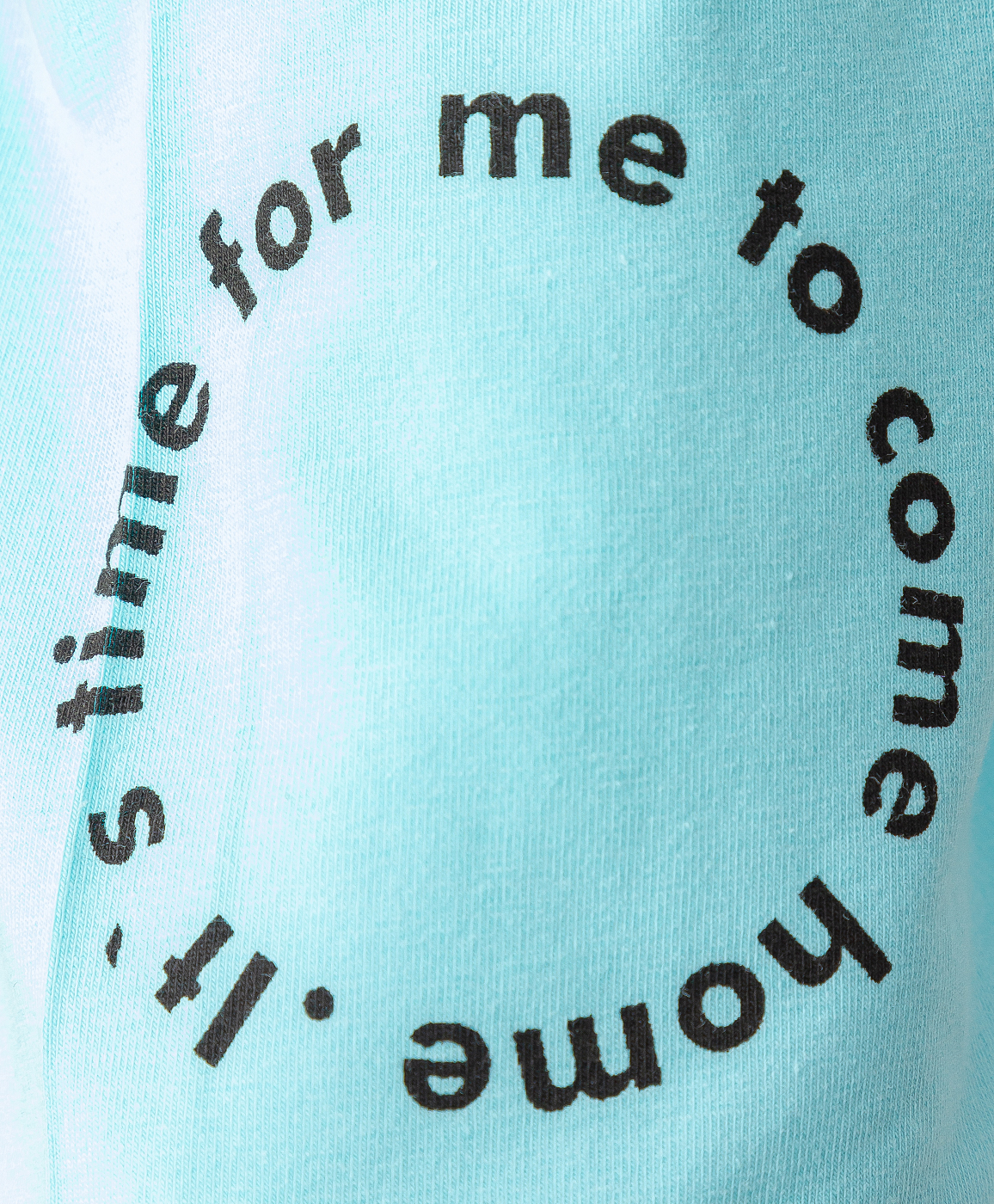 фото Футболка удлиненная голубая button blue