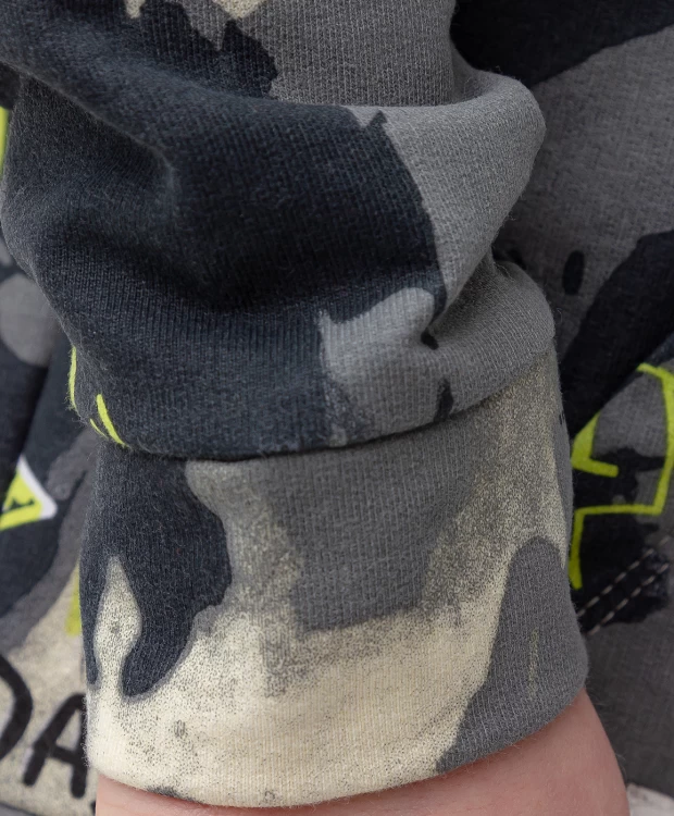 фото Толстовка с капюшоном на молнии button blue (134)