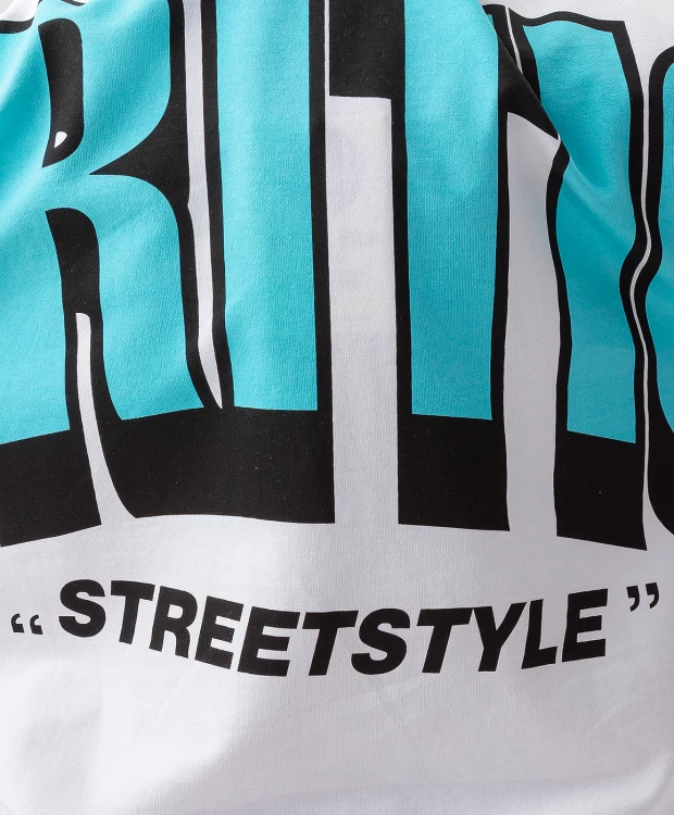 фото Худи оверсайз белое button blue (146)