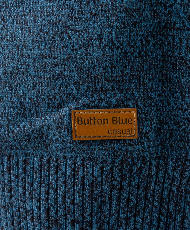 Джемпер вязаный синий Button Blue
