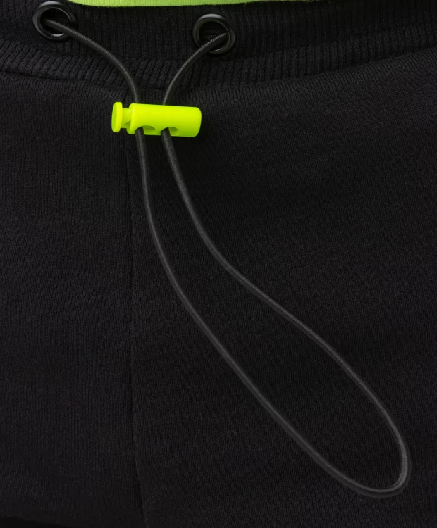 фото Брюки трикотажные черные button blue (140)