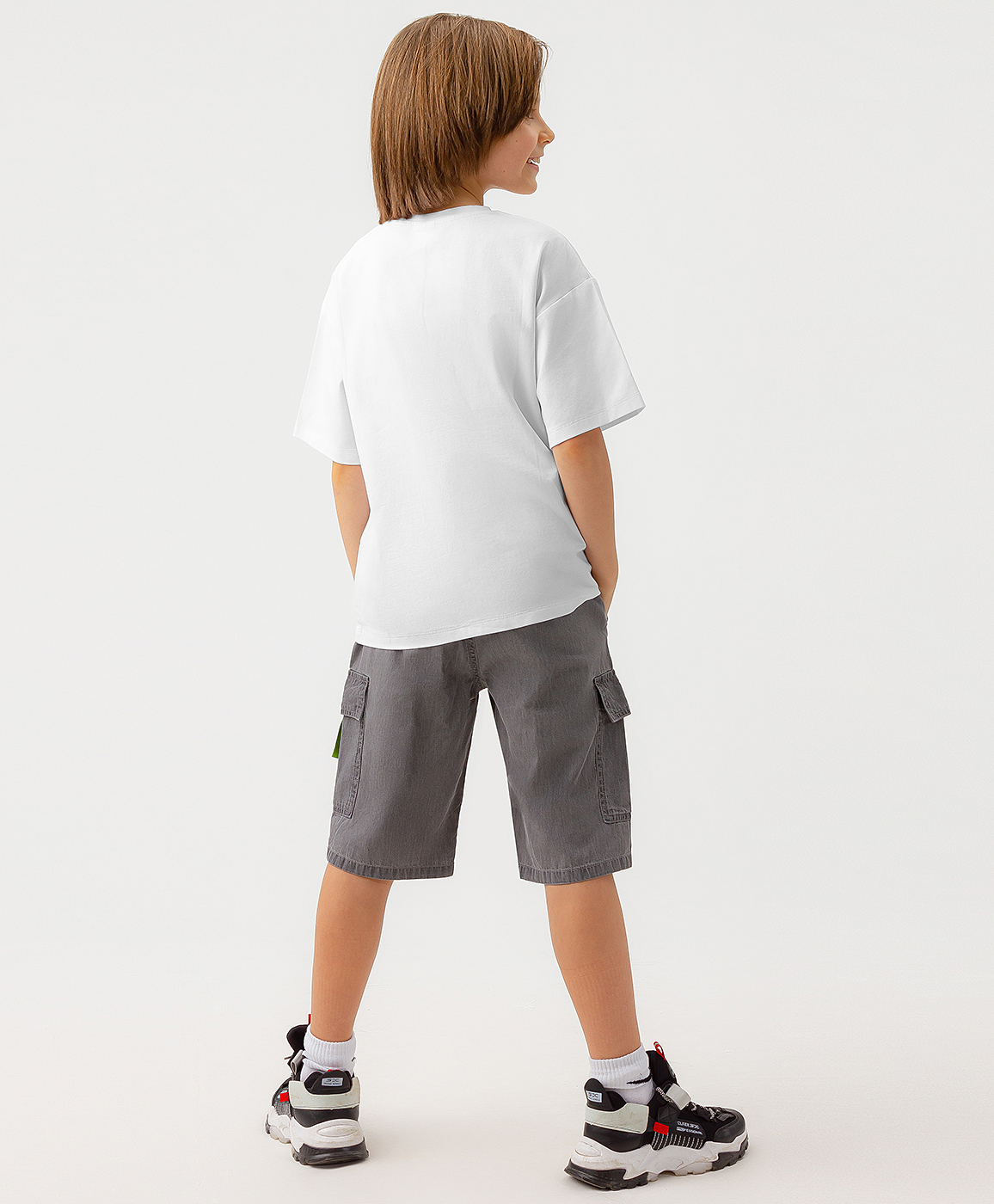 фото Шорты джинсовые серые button blue