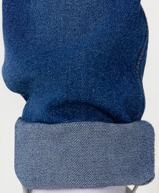 фото Джинсы синие с ремнем button blue (140)