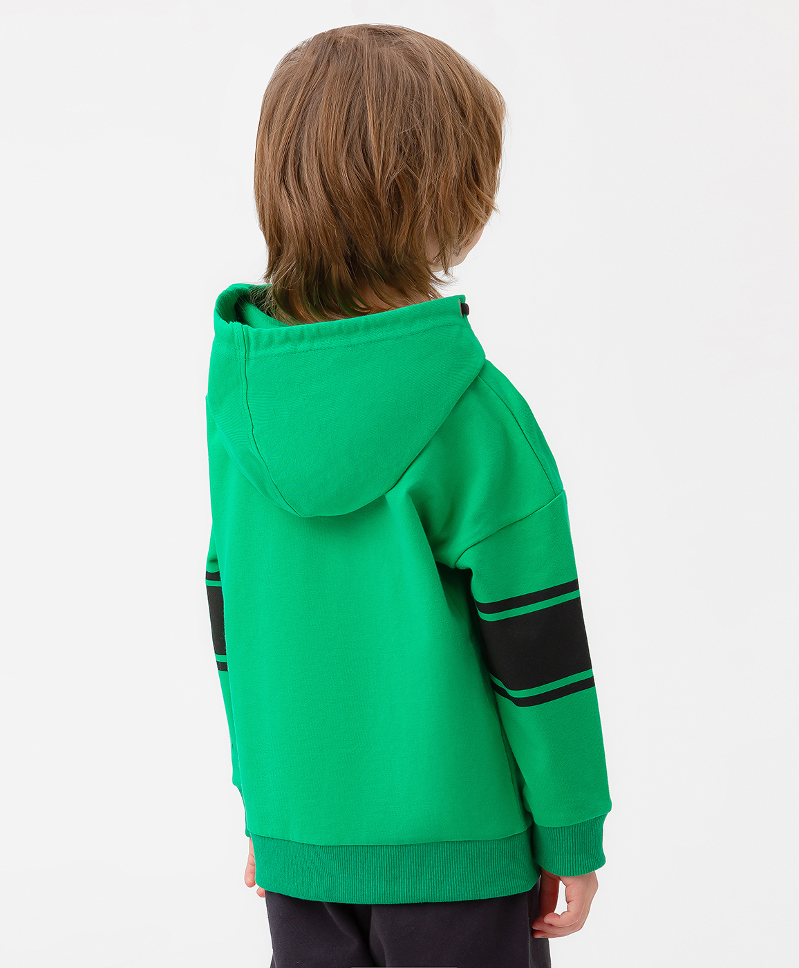 фото Худи с оригинальным принтом зеленое button blue