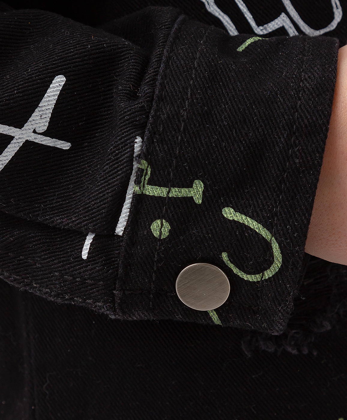 фото Куртка джинсовая на кнопках черная button blue