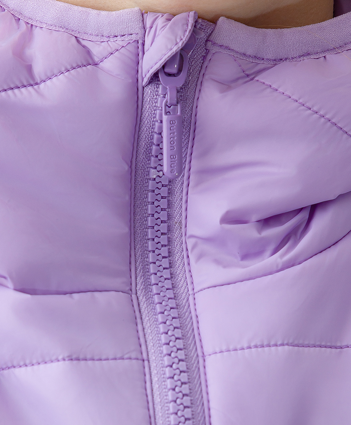 фото Куртка утепленная с капюшоном button blue