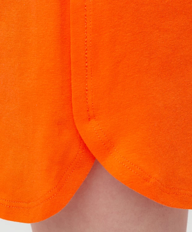 фото Шорты короткие оранжевые button blue (110)