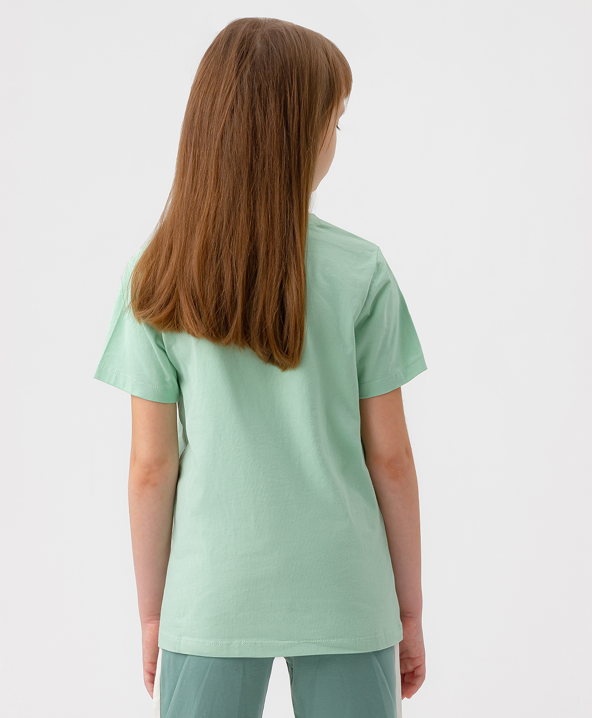 фото Футболка зеленая button blue