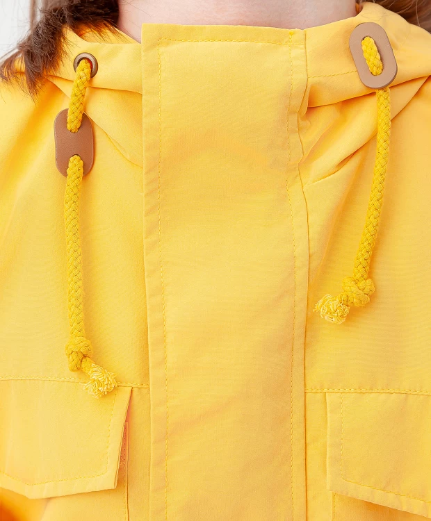 фото Ветровка на молнии желтая button blue (152)